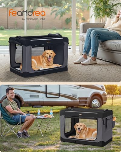 Collapsible Dog Crate (XL（36"L x 25"W x 25"H))