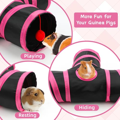 Guinea Pig Tunnel Hideout 3 (Red Black)