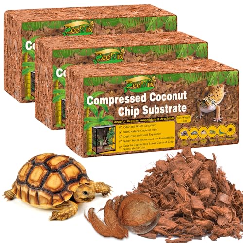 Coconut Husk Chip Substrate for Reptiles (3 Pack)