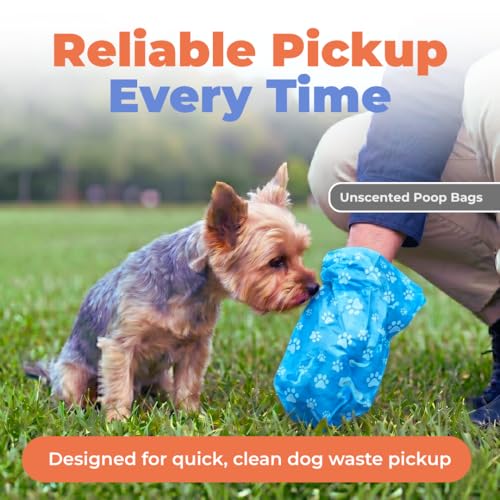 Poop Bags for Dogs (Blue (Unscented) / 150 Bags)