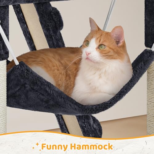54in Cat Tree Tower (Black)