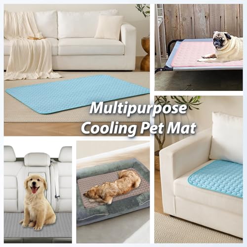 Summer Cooling Mat & Sleeping Pad (48" x 48" / Navy Blue)