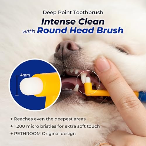 Pet Toothbrush for Cats & Dogs (Deep Point)