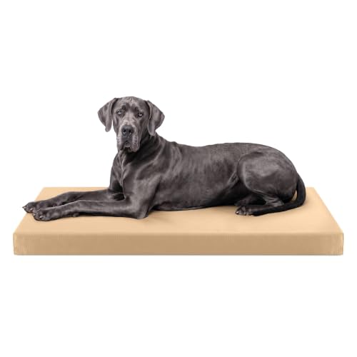 Tough Ripstop Orthopedic Crate Bed (XX-Large (53" L x36" W x 4" H) / Tan)
