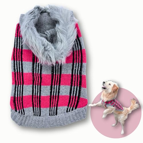 Cute Sweater for Dogs and Cats Soft Flannel Pet Outfit Warm and Cozy Animal Hoodie Small to Large Pet Clothes for Halloween Parties and Everyday Wear (Small)