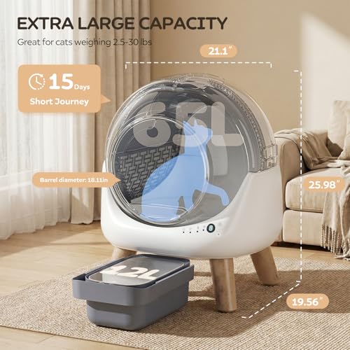 Self Cleaning Litter Box for Multiple Cats