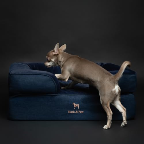 Dog Bed Orthopedic Memory Cooling Foam (Dark Blue - DE / Medium)