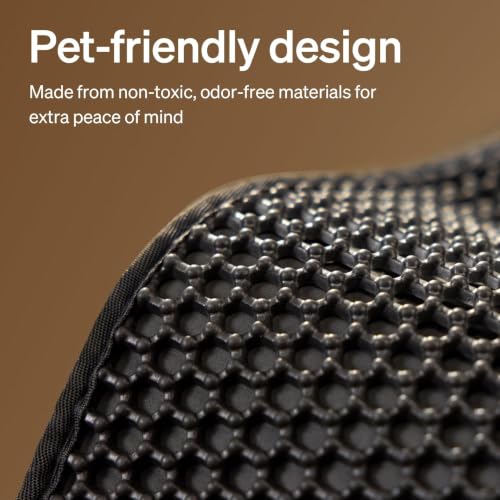 Large Cat Litter Mat Compatible with Luma Self (Black / Litter Trapping Mat)