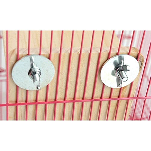 Bird Platform Wooden Corner Perch Stand Shelf for Parrot Cage