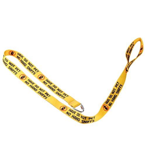 Funny Dog Leash Do Not Pet No Hand Sniffs Dog Leash Walking Training Dog Leashes Dog Owner Pet Lover Gift (Hand Sniffs-YE)