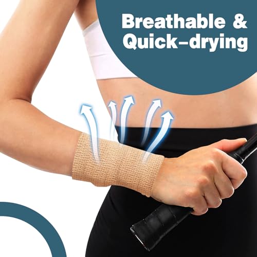 40 Pack Self Adhesive Bandage Wrap (Beige / 2IN - 40Pack)