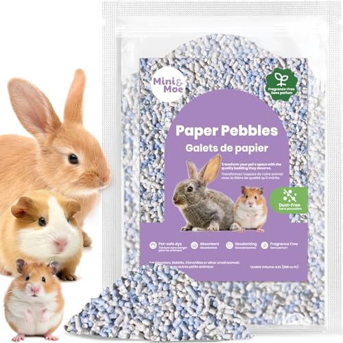 Rabbit Bedding Guinea Pig Bedding Paper Pellet Bedding (3.96lbs / Blueberry)