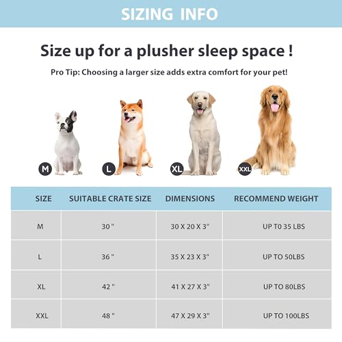 Cooling Dog Bed for Large Dogs (Grey / 35"L x 23"W x 3"H)