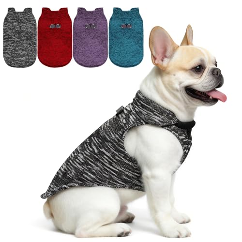 Fleece Dog Sweater (Mixed Grey / Medium)
