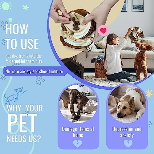 Pet Snuffle Ball (Milk tea brown / 15cm)