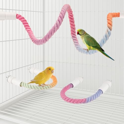 4Pcs Rope Perch for Bird Cages (Gradient / 4PCS)