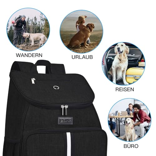 Dog Travel Bag (Black-A)