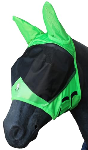 Fine Mesh Horse Fly Mask w (Full / Green)