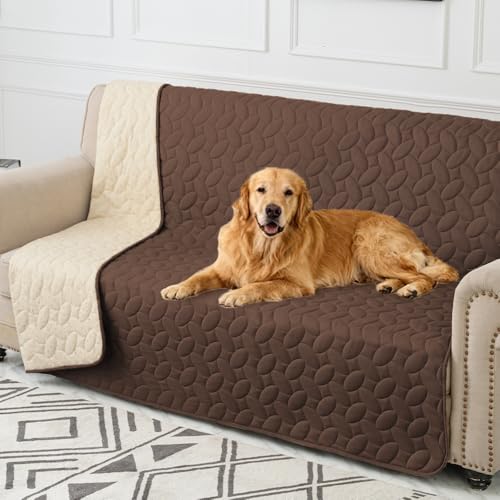 Pet Bed Cover Dog Bed Blanket for Sofa and Furniture Waterproof New Pattern Design (40x50 Inch (Pack of 1) / Chocolate)