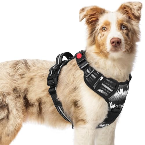 Dog Harness Medium Sized (Mountain Black / Medium)