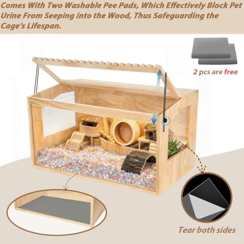Wooden Hamster Cage