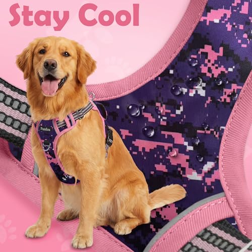 Dog Harness No Pull (Mosaic Pink / Medium)