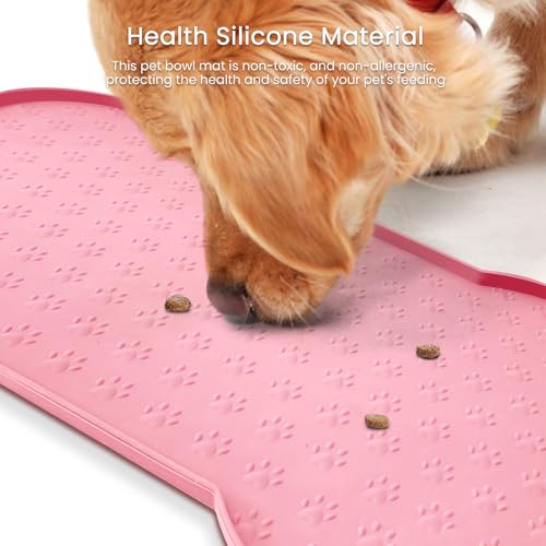 Dog Food Mat Anti (25.6" x 13" / Pink)