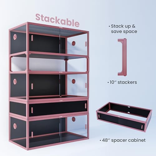 Stackable Reptile Enclosure (Bloom Pink / 85 Gallon)