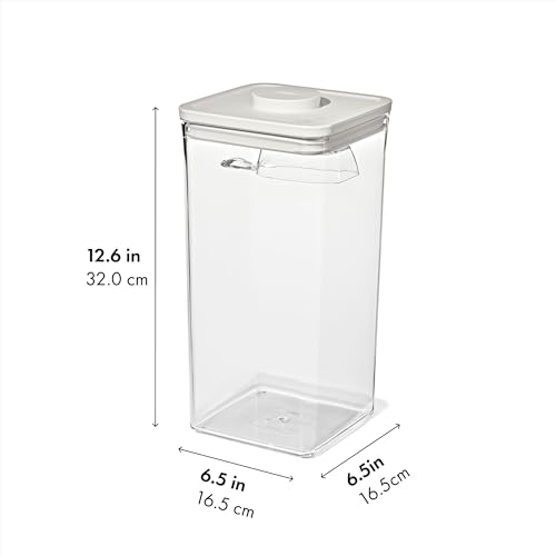 Pet Food Storage POP Container with Scoop (Whisker Gray / 6.0 Qt)