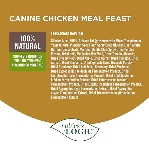 Dry Dog Food Chicken Meal Feast Dry Kibble (4.4 Pound (Pack of 1))