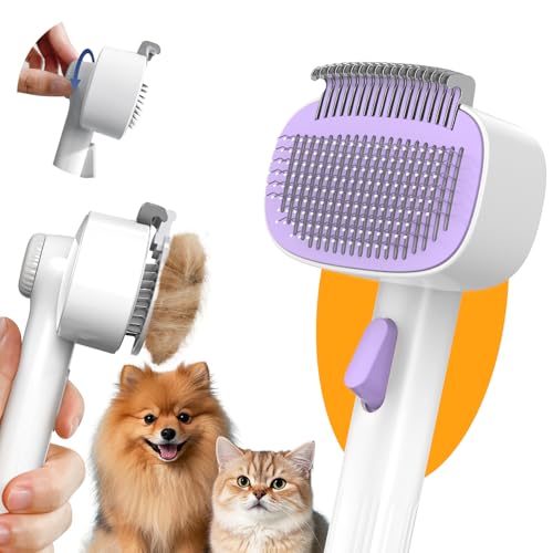 Dog & Cat Brush for Shedding (Purple)