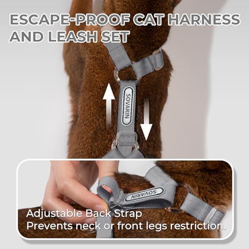 Cat Harness and Leash Set (Grey)