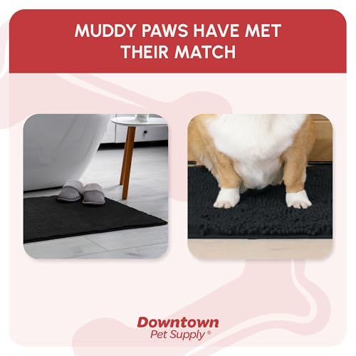 Dog Mud Mat 31" x 20" Black (31" x 20" / Black)
