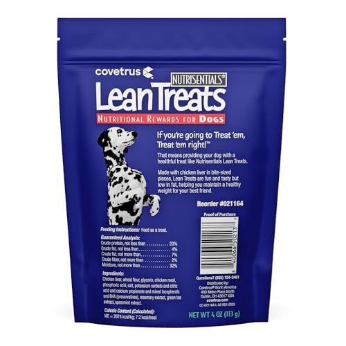 Nutrisential Lean Treats for Dogs (10 Pack (4 Ounce Bags))