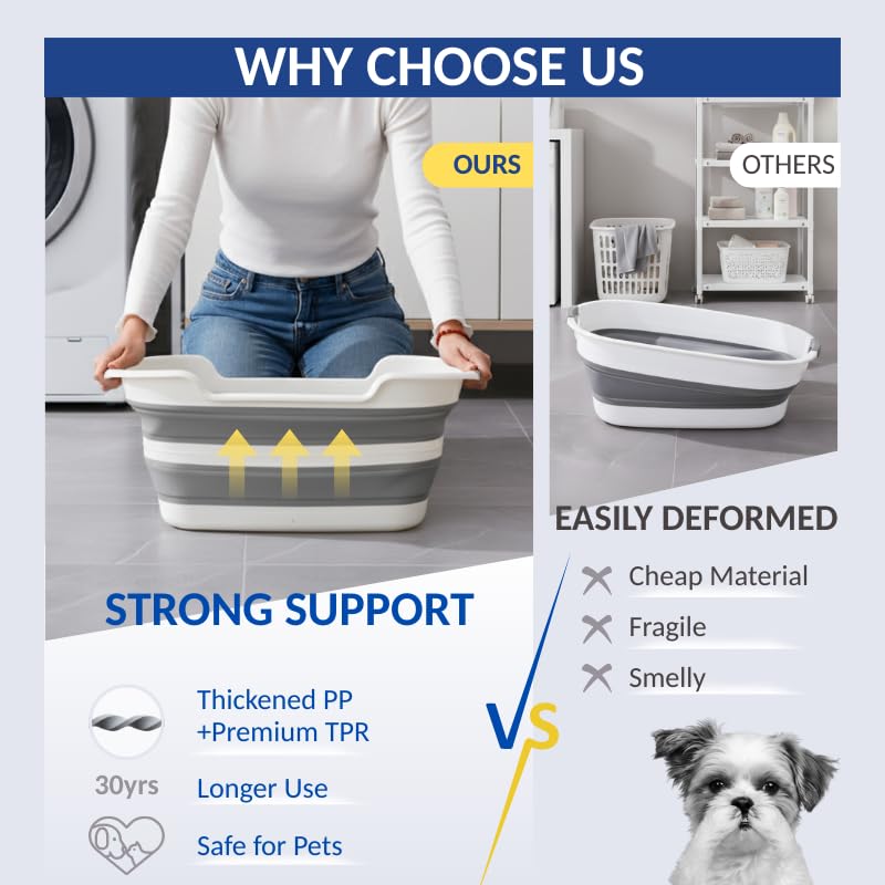 Dog Bath Tub with Water Drain Plug (Bathtub)