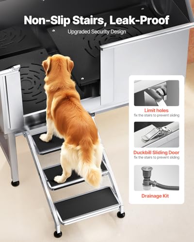 Stainless Steel Dog Washing Station (50 inch)