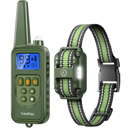 Dog Training Collar with Remote (for 1 dog (D8 Green))