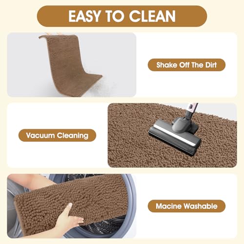 2 Pieces Set Muddy Door Mats for Dogs (Camel / 30" x 20"(2 pieces))