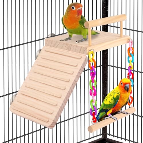Bird Perch Bird Cage Accessories Platform Swing