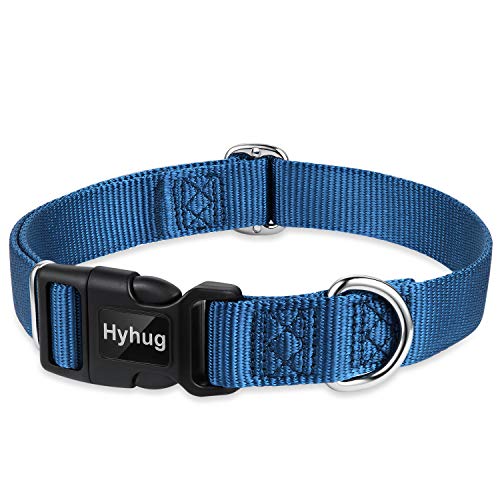 Blue Dog Collar for Large Dogs (Large / Classic Blue)