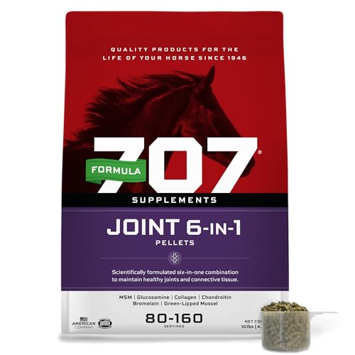 Joint 6-in-1 Supplement for Horses, 10 lb, 80-160 Servings (10 lb Bag)