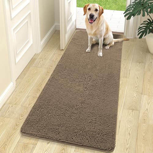 Dog Door Mat for Muddy Paws 70x24 (Tan / 70" X 24")