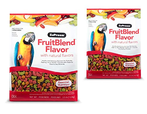 FruitBlend Flavor Pellets Bird Food for Large Birds (3.5 Pound (Pack of 2))