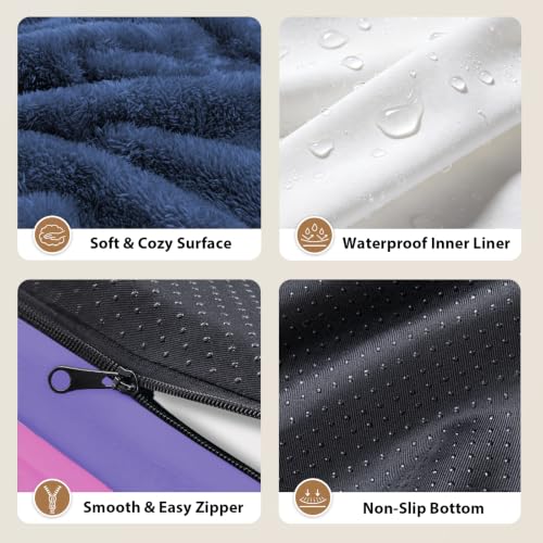 Waterproof Orthopedic XL Dog Bed for Large and Extra Large Dogs (Sage Lavender / 42"L x 30"W x 7.5"Th)