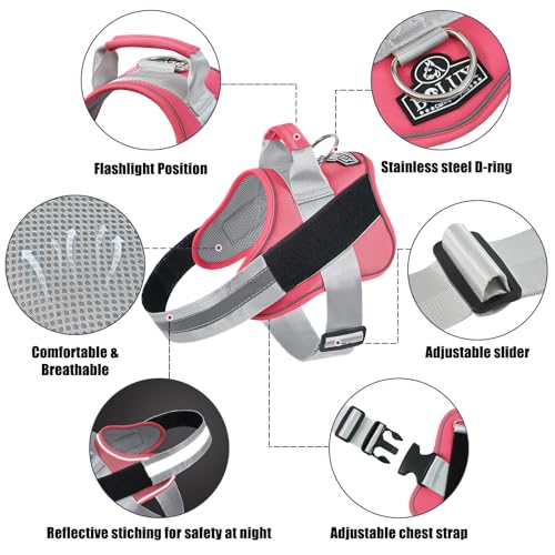 Dog Harness No (Large (Pack of 1) / Camellia)