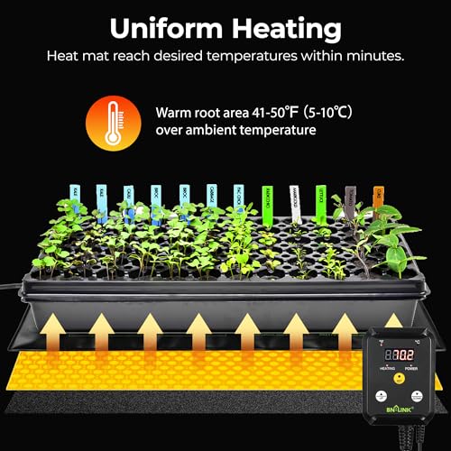 48" x 20.75" Seedling Heat Mat with Thermostat Controller Combo Set (48x20.75 Heat Mat with Thermostat)