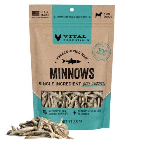 Freeze Dried Minnows Dog Treats (2.5 Ounce (Pack of 1))