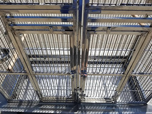 XL Size Full 304 Stainless Steel Double Macaw Cockatoo Parrot Bird Pet Breeder Cage w