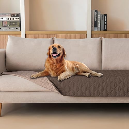 Waterproof Pet Couch Cover (30x80 Inch (Pack of 1) / Dark Chocolate/Light Chocolate)