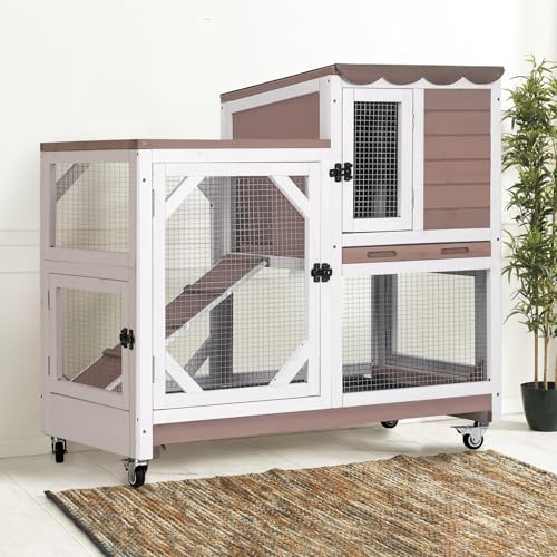 2 Story Rabbit Hutch with Chew